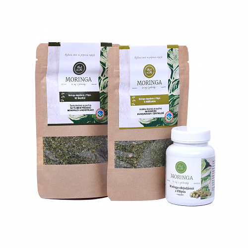 HORMONY moringa s andělikou (30g), šalvějí (30g) a kapsle (90ks)