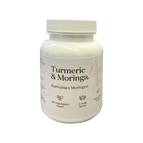 Kurkumin – Turmeric & Moringa (srdce), 60 kapslí