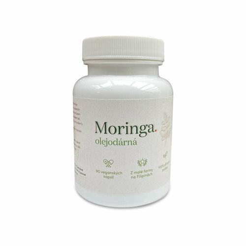 Moringa olejodárná - energie, trávení, živiny, i hubnoucí pomocník (kúra 1 měsíc), 90 kapslí