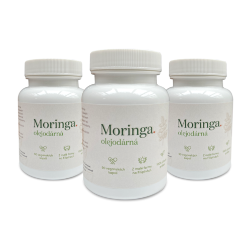 Cure for 3 months - 3x VEG moringa capsules from a family farm in the Philippines (270 pcs in total)