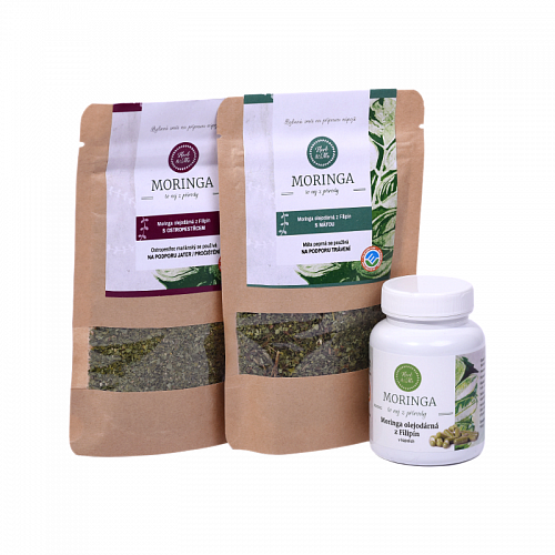 IMMUNITY - milk thistle 30g, spearmint 30g and moringa capsules (90pcs)